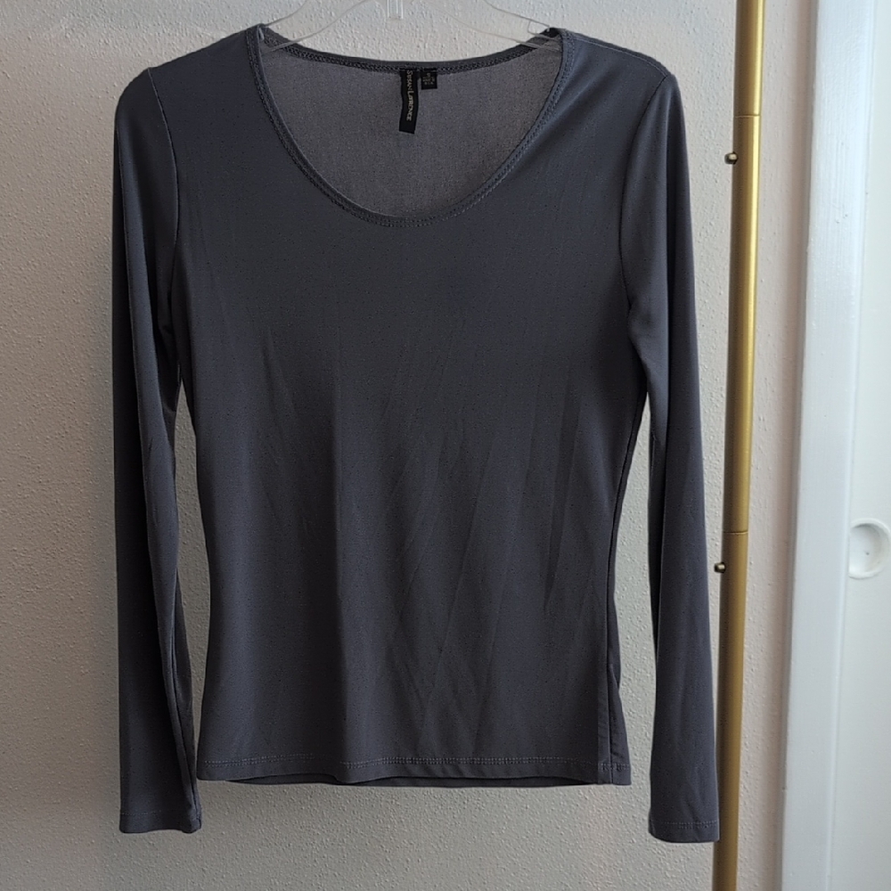 Susan Lawrence Dark Gray Long Sleeve